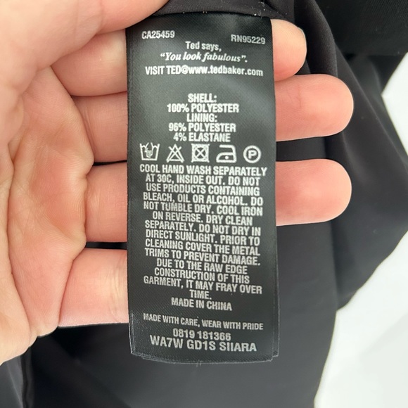 Ted Baker London Siiara Frill Cold Shoulder Dress - Picture 9 of 10